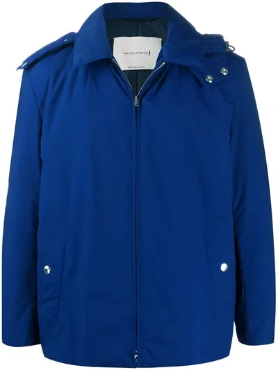 Mackintosh Dunnet Zip-front Jacket In Blue