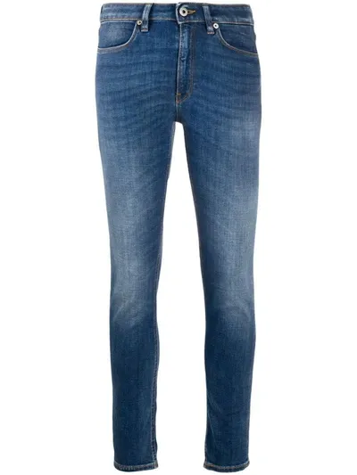 Dondup Denim Mid Rise Skinny Jeans In Blue