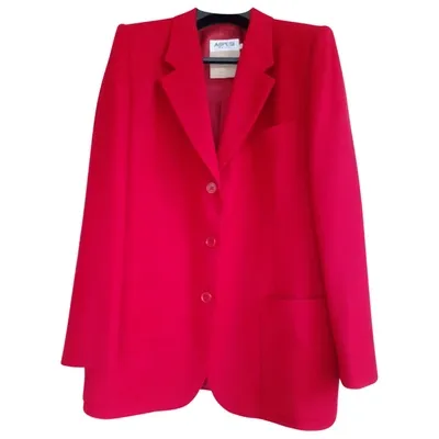 Pre-owned Aspesi Wool Blazer In Red