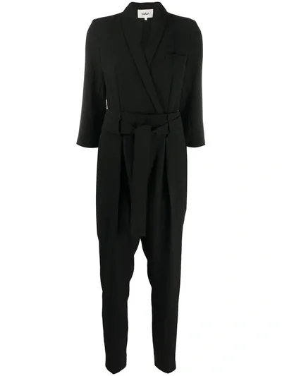 Ba&sh Gaia Wrap Front V-neck Jumpsuit In Black