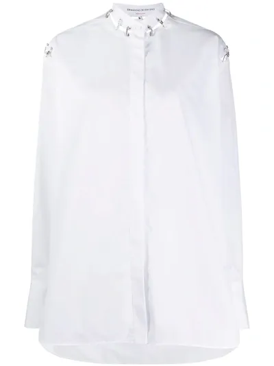 Ermanno Scervino Blazer Mit Sicherheitsnadeln In White