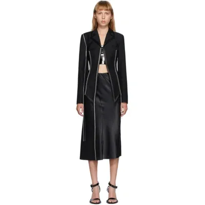 Loewe Crystal-embellished Wool-blend Jacket In Black