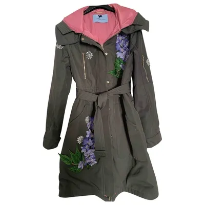 Pre-owned Blumarine Peacoat In Khaki