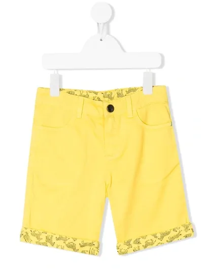 Paul Smith Junior Schmale Teen Jeans-shorts In White