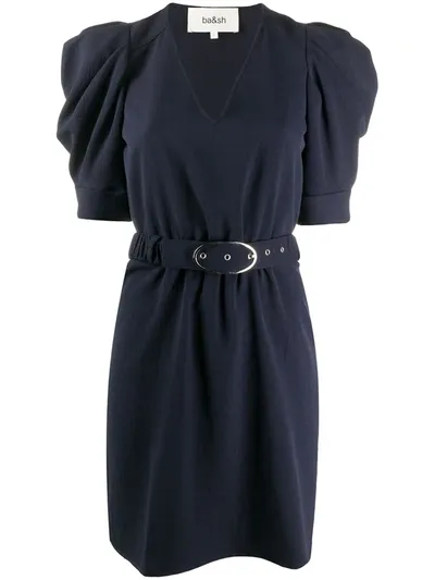 Ba&sh Belted Dress In Blue