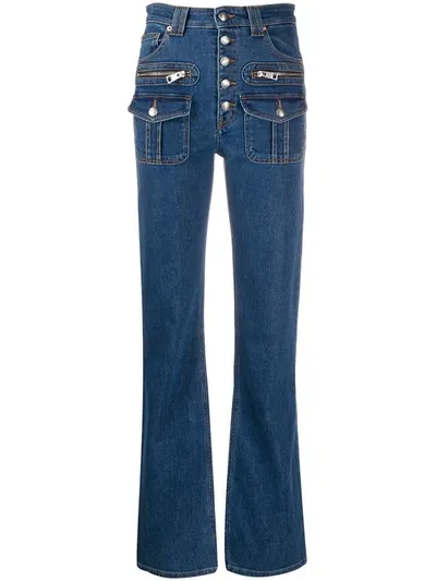 Zadig & Voltaire Fashion Show Button-up Jeans In Blue