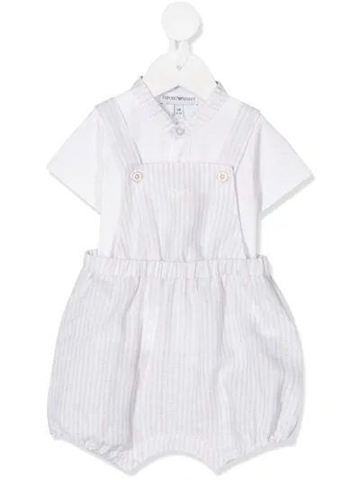 Emporio Armani Babies' Two Piece Set In White