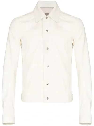 Rick Owens Worker Press-stud Jacket In White