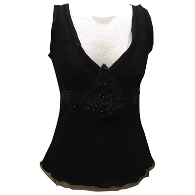 Pre-owned P.a.r.o.s.h Silk Camisole In Black