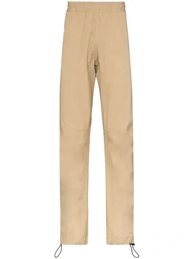 Bottega Veneta Mid-rise Pull-on Trousers In Brown