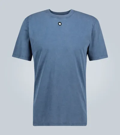 Craig Green Embroidered Hole T-shirt In Blue