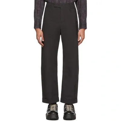 Craig Green Uniform Straight-leg Cotton-blend Trousers In Black