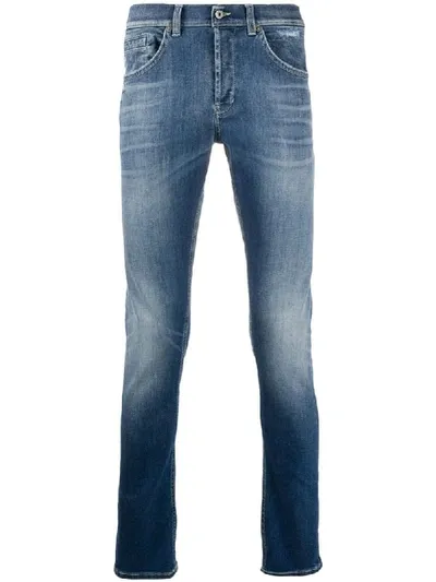 Dondup Stonewashed Skinny Jeans In Blue