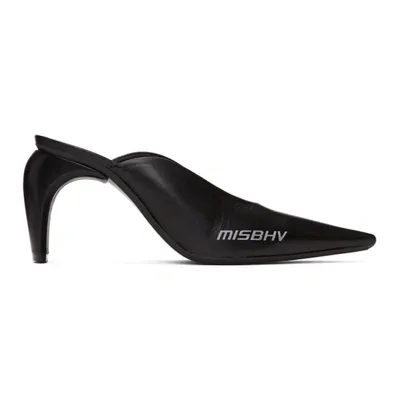 Misbhv Slide Logo Mules In Black