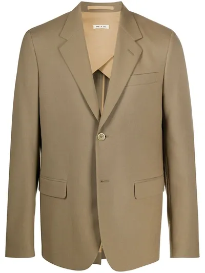 Marni Oversized Single-breasted Blazer In Neutrals