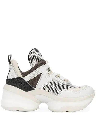 Michael Michael Kors Flatform Trainers In White