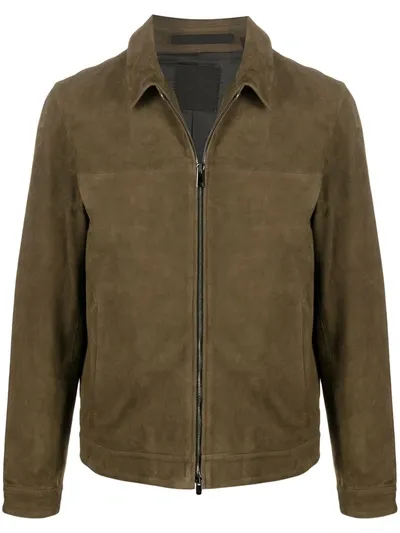 Theory Men's Roscoe Radic Leather Jacket In Tamarind