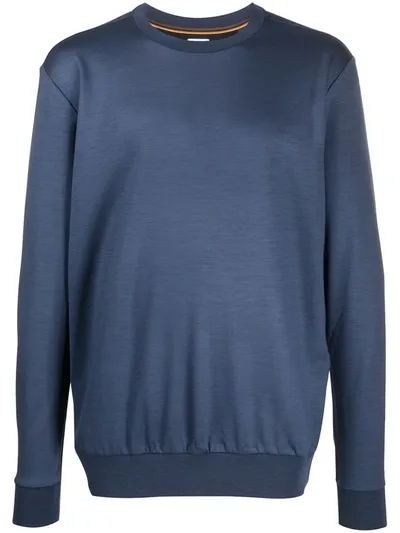 Paul Smith Side Striped Sweatshirt In Blue