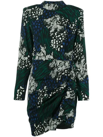 Veronica Beard All-over Print Dress In Black