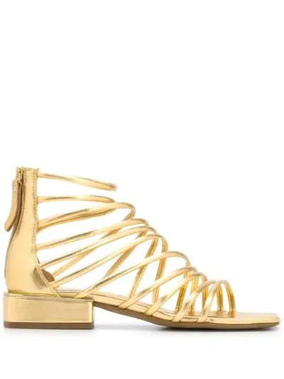 Vic Matie Metallic 30mm Sandals In 108/107