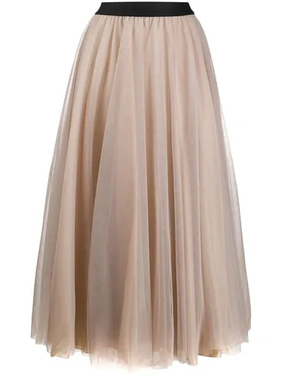 Blanca Vita Grazia Tulle Skirt In Pink