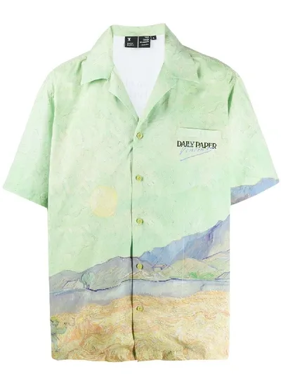 Daily Paper Short Sleeve Print Shirt In Green