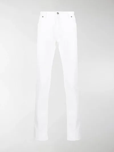 Brett Johnson Mid-rise Slim Fit Jeans In White