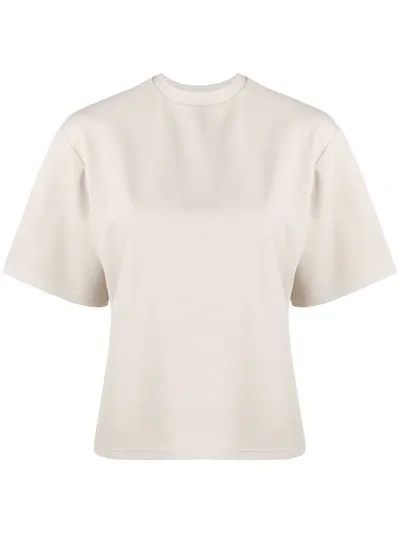 Deveaux Oversized Boxy Fit T-shirt In Neutrals