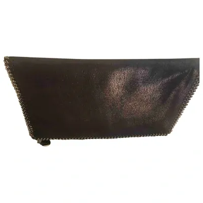 Pre-owned Stella Mccartney Falabella Cloth Clutch Bag In Blue