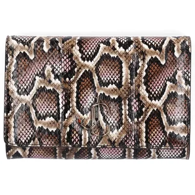 Jimmy Choo Clutch Varenne Calfskin In Brown