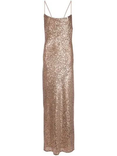 Shona Joy Soiree Bias Maxi Dress In Pink