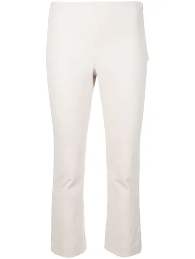 Vince Slim-fit Cropped Trousers In Neutrals