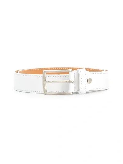 Colorichiari Kids' Leather Buckle Belt In Blue