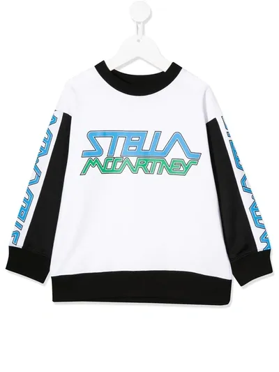 Stella Mccartney Teen Sport Logo-print Sweatshirt In White