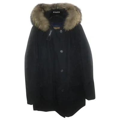 Pre-owned Woolrich Blue Cotton Coat