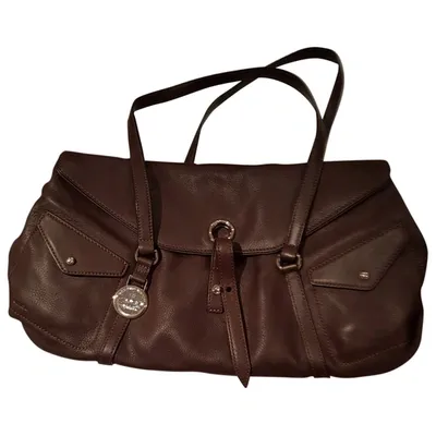 Pre-owned Lancel Leather Handbag In Brown