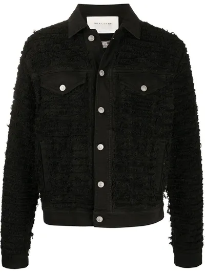 Alyx Fitted Combined Denim Jacket In Black