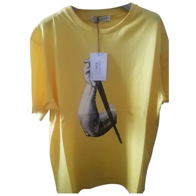 Pre-owned Jw Anderson T-shirt In Yellow