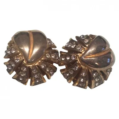 Pre-owned Pierre Cardin Earrings In Yellow