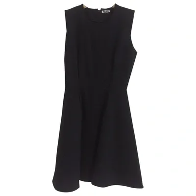 Pre-owned Miu Miu Mini Dress In Black