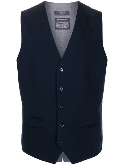 Circolo 1901 Two-tone Waistcoat In Blue