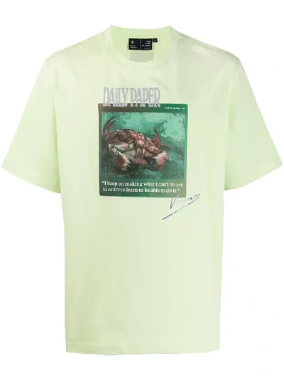 Daily Paper X Van Gogh Museum Crew Neck T-shirt In Green