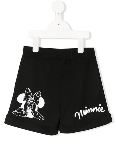 Monnalisa Kids' Minnie Shorts In Black