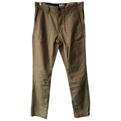 Pre-owned Timberland Trousers In Khaki