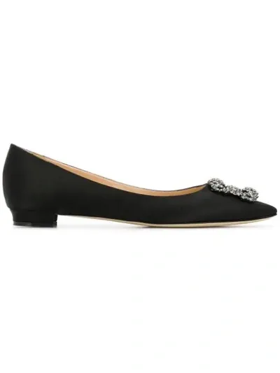 Manolo Blahnik Hangisiflat Loafers In Black