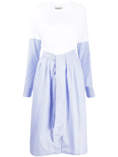 Etre Cecile "stripe Lucy" Dress In White