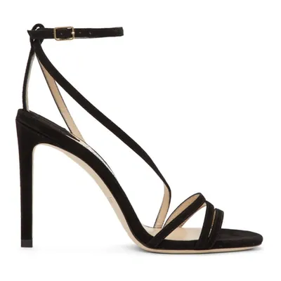 Jimmy Choo Tesca 100 Sandals In Black Suede