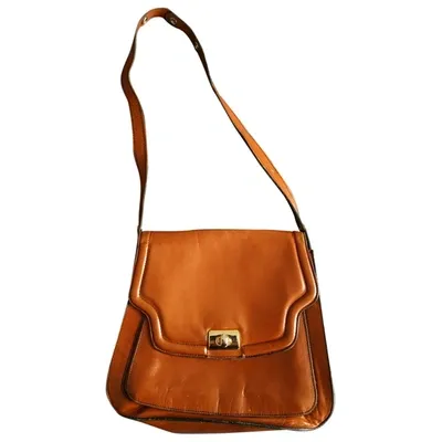 Pre-owned Lancel Leather Handbag In Brown