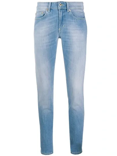 Dondup Mid Rise Skinny Jeans In Blue