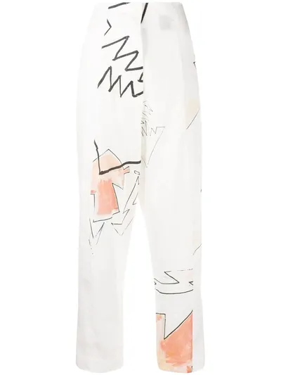 Each X Other X Austyn High-waisted Trousers In White